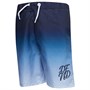 DFND London Boys Ombre Swim Shorts Navy/White