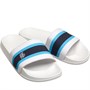 DFND London Mens Rogan Slides White/Navy/Aqua