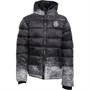 DFND London Boys Splatter Hooded Puffer Jacket Black