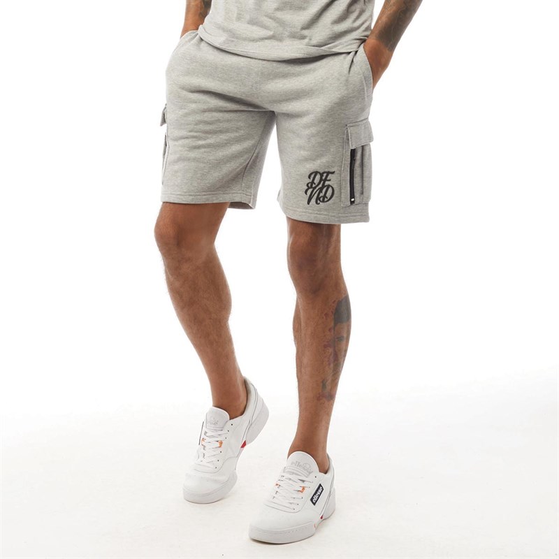 Buy DFND London Mens Cargo Shorts Grey