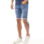 DFND London Mens Oasis Denim Shorts Light Wash