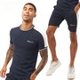 DFND London Mens Breach T-Shirt And Shorts Twin Set Navy