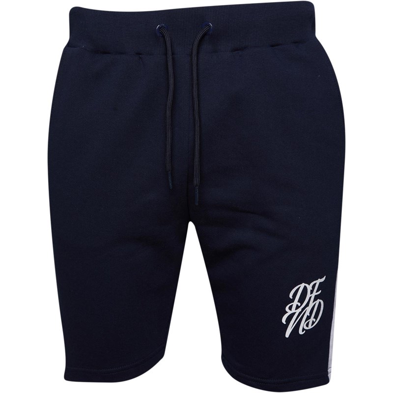 DFND London Mens Breach T-Shirt And Shorts Twin Set Navy