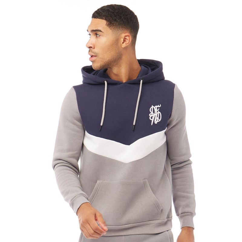 DFND London Mens Fury Hoodie Navy/Grey