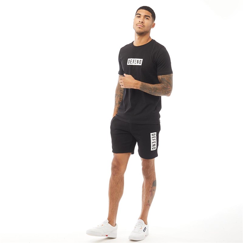 DFND London Mens Bungee Shorts Black