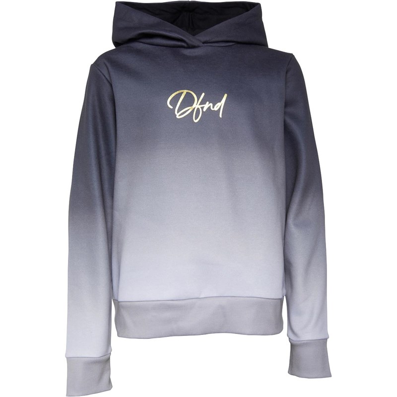 DFND London Girls Thunder Hoodie Black/Grey