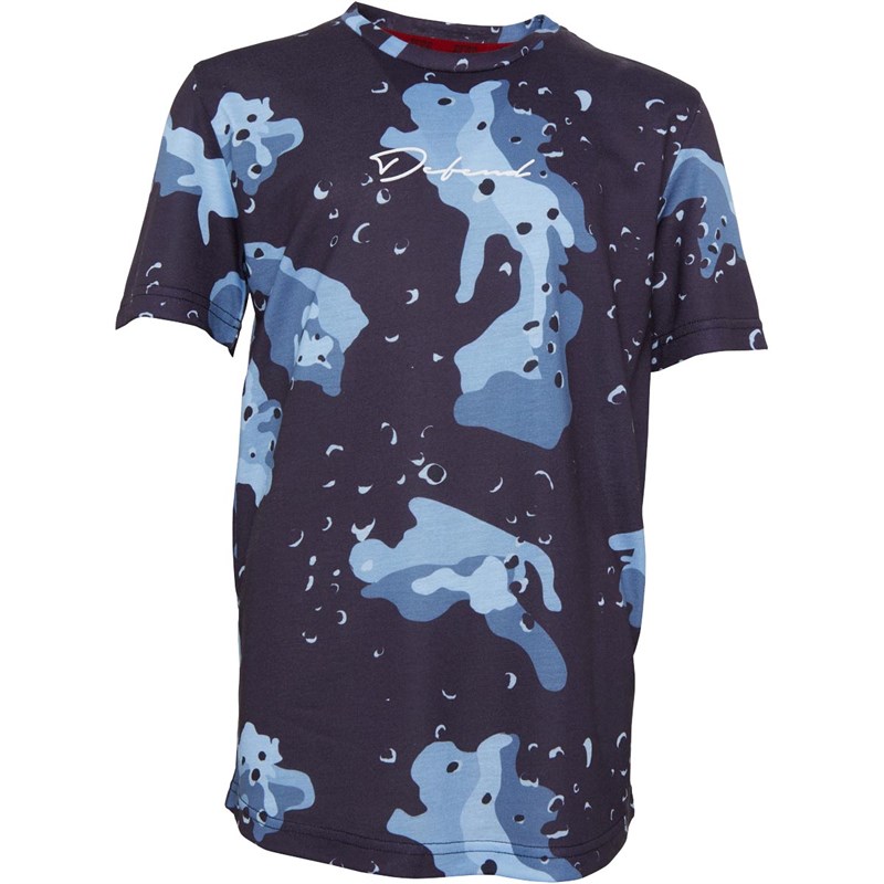 Buy DFND London Boys Camo TShirt Grey Camo