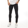 DFND London Herren Skinny Jeans Schwarz