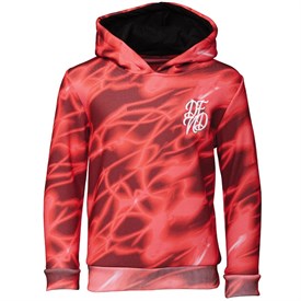 Dfnd London Jongens Barton Hoodie Rood dfnd london kopen in de aanbieding