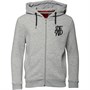 DFND London Boys Fox Zip up Hoody Grey Marl