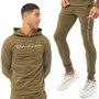 DFND London Mens Signature Tracksuit Khaki/White