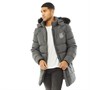 DFND London Mens Roller Padded Parka Charcoal