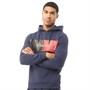 DFND London Heren Fraze Hoodie Marineblauw