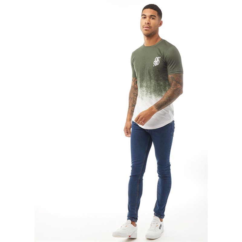 DFND London Mens Gravity T-Shirt Khaki/White