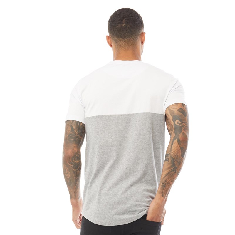 DFND London Mens Relay T-Shirt Grey/White