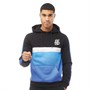 DFND London Mens Blockfade Hoodie Black/Blue