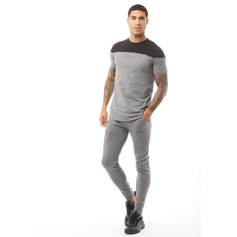 DFND London Mens Zinger T-Shirt Charcoal/Black