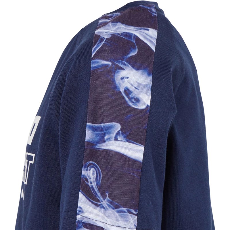 DFND London Junior Smokey T-Shirt Granatowy