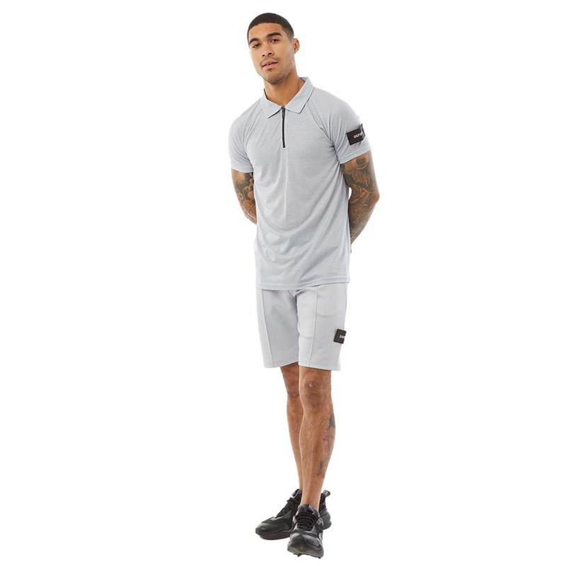 DFND London Heren Riviera Joggingpak Lichtgrijs