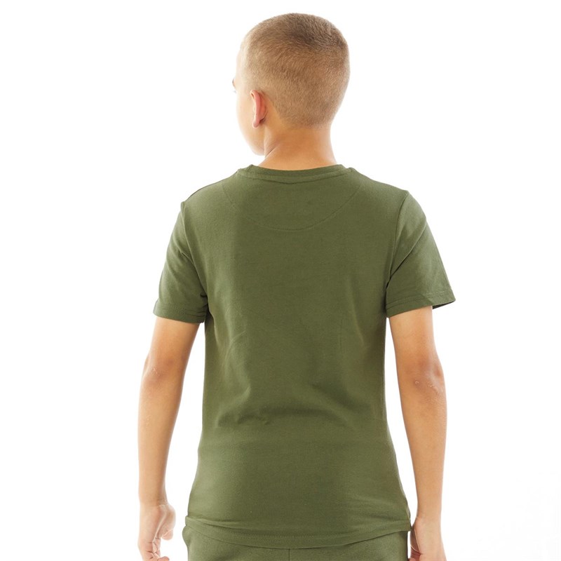 DFND London Boys Dripper T-Shirt Khaki