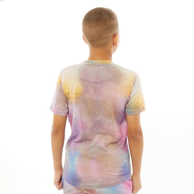 DFND London Boys Vintage Clouds Print T-Shirt Multi