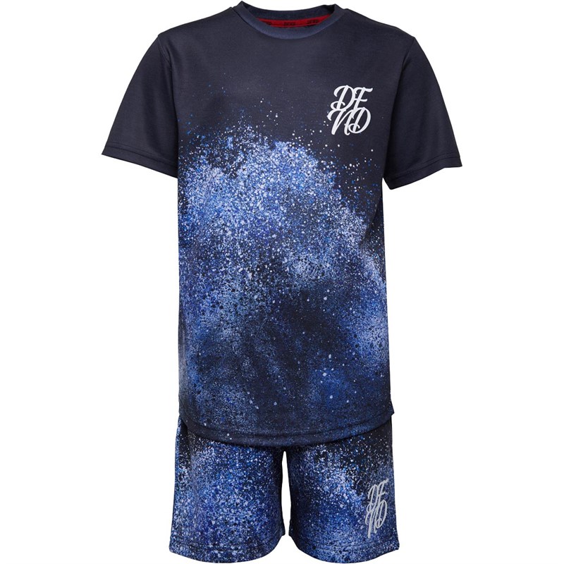 Buy DFND London Boys Boomz Shorts And TShirt Set Black