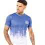 DFND London Mens Eroded T-Shirt Blue/White