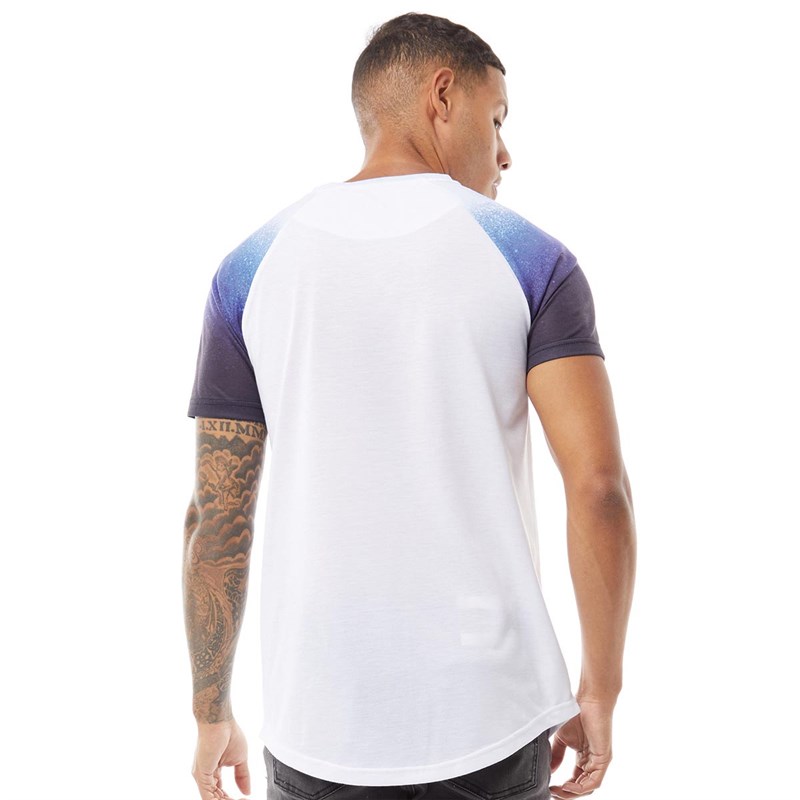 DFND London Herre Shine Raglan T-shirts Hvid