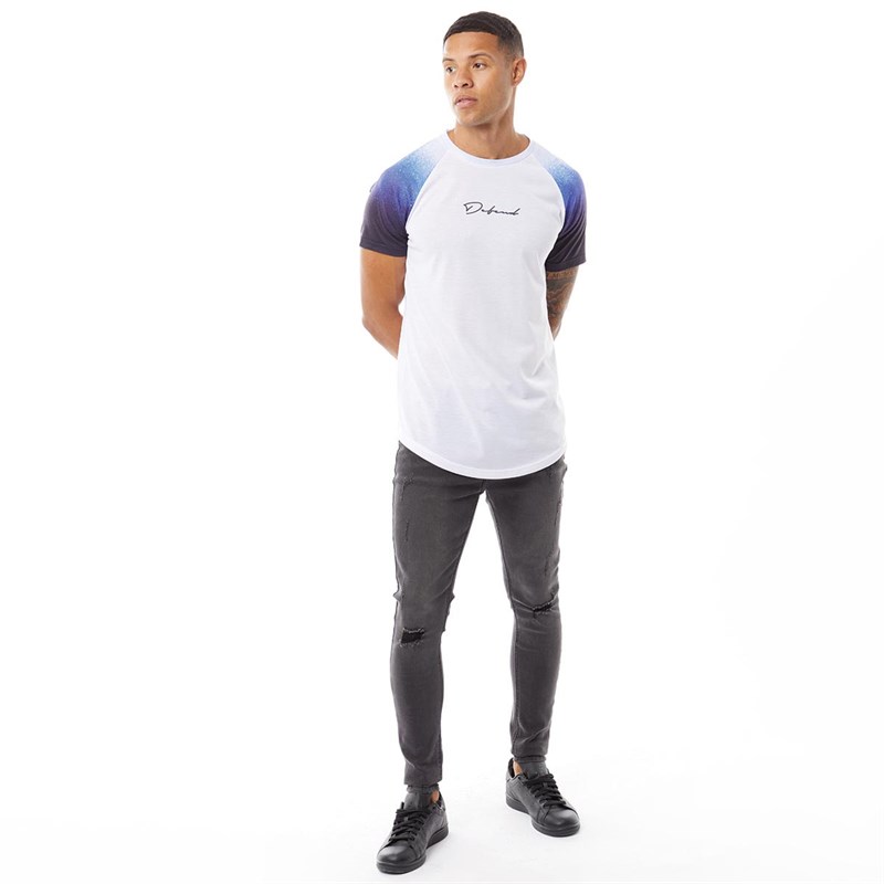 DFND London Herre Shine Raglan T-shirts Hvid