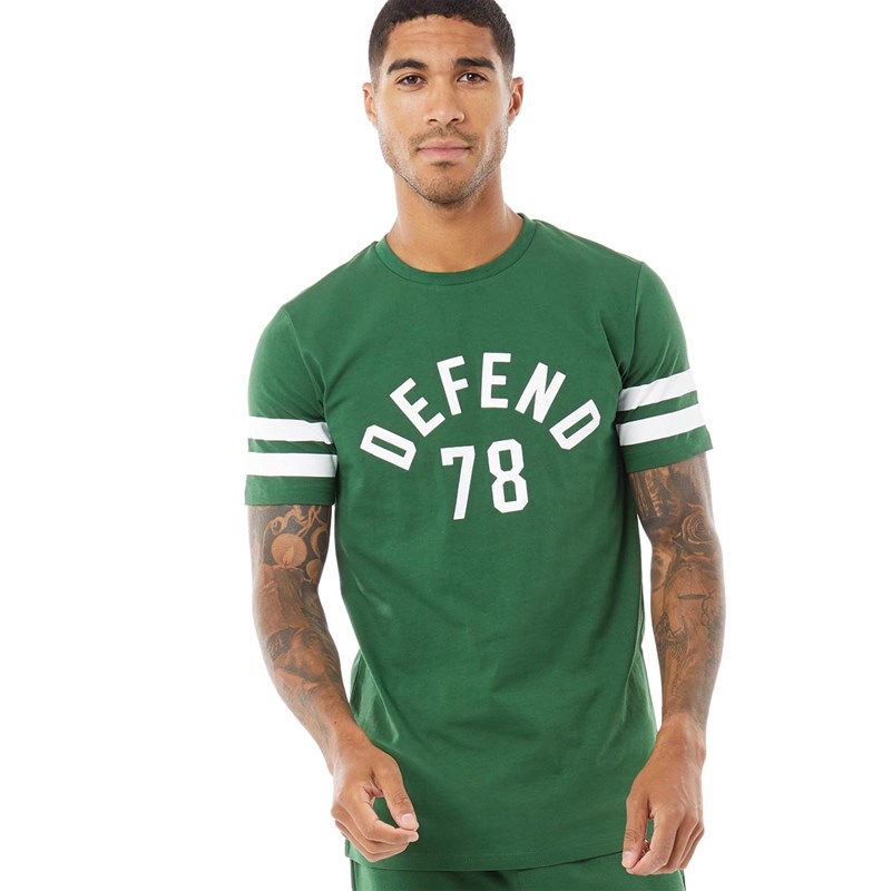 DFND London Heren Seventy Eight T-shirts Groen