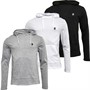 DFND London Mens Sahara Three Pack Hoodies Black/White/Light Grey Marl