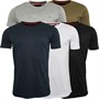 DFND London Mens Isolate Five Pack T-Shirts Black/White/Grey/Navy/Khaki