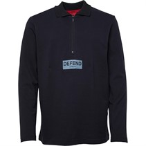 DFND London Boys Prep Long Sleeve Polo Black