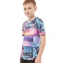 DFND London Boys Recycled Poly Sunset T-Shirt Multi