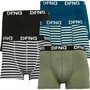 DFND London Mens Federation Five Pack Boxers Sage/Airforce/Ecru/Airforce/Black/White/Black