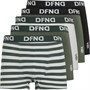 DFND London Mens Bivol Five Pack Boxers Khaki/White/Black/Khaki Stripe/Khaki