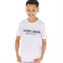 DFND London Boys Logo Splat T-Shirt White