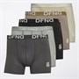 DFND London Mens Storm Five Pack Boxers Ecru/Beige/Silver/Black/Charcoal