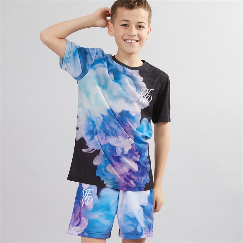 Boys T-Shirt And Shorts Co-Ord Multi - Size 9/10Y