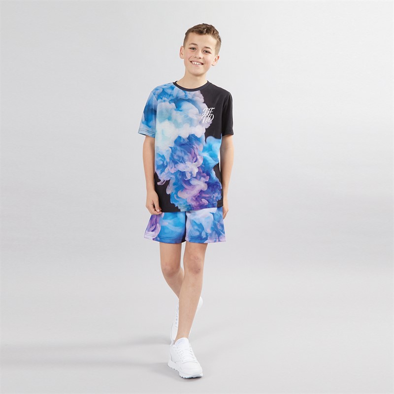 DFND London Boys T-Shirt And Shorts Co-Ord Set Multi