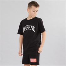 DFND London Boys T-Shirt And Shorts Co-Ord Black