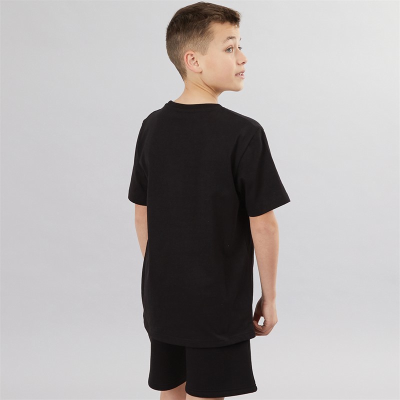 DFND London Boys T-Shirt And Shorts Co-Ord Set Black
