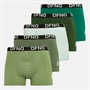 DFND London Mens Herb Five Pack Boxers Tea/Mint/Sage/Emerald/Forest