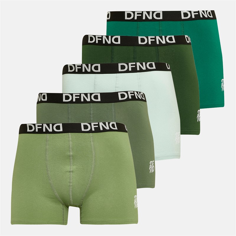 Mens Herb Five Pack Boxers Tea/Mint/Sage/Emerald/Forest - Size XXL