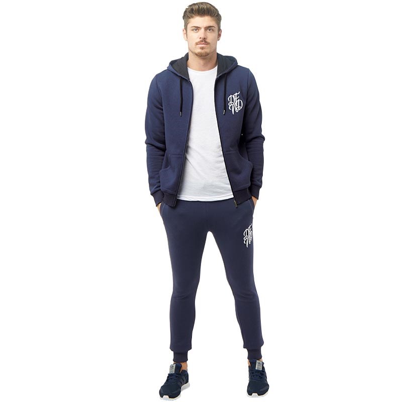 DFND London Mens Bamehurst Joggers Navy/White