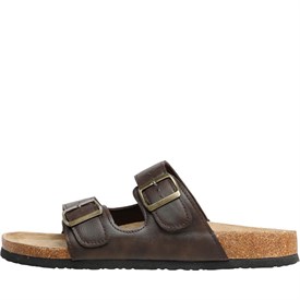 Dfnd London Heren Bermuda Sandalen Donkerbruin dfnd london kopen in de aanbieding