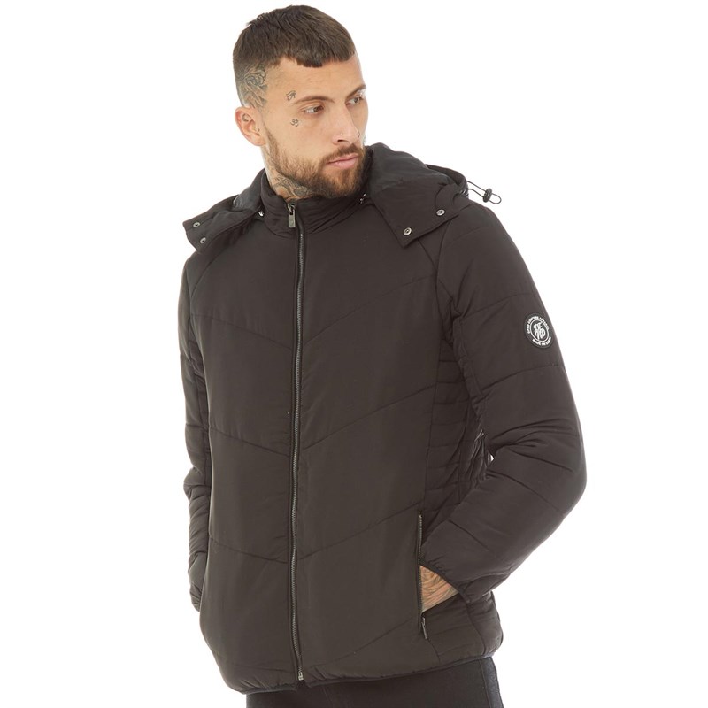 Buy DFND London Mens Ferrari Padded Jacket Black