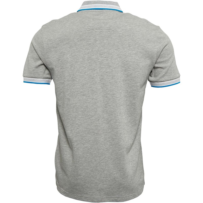 BOSS Athleisure Polos à manches courtes Paddy Homme Gris Chiné