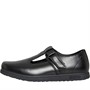 Deakins Junior Girls Bow T-Bar School Shoes Black