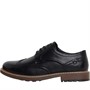 Deakins Mens Brooklyn Brogue Shoes Black/Natural Sole